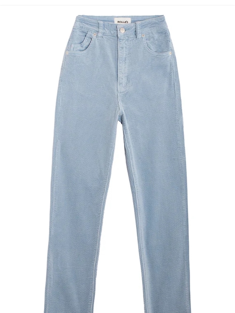 ROLLA'S Light Blue Slim Straight Corduroy